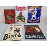 A collection of reproduction advertising signs. No condition report on this lot, Please View.