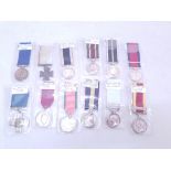 A collection of replica War Medals No condition report on this lot, Please View.