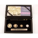 A 2021Diana 60th Birthday gold sovereign deluxe set, comprising a sovereign, half sovereign, a