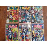 A collection of Marvel comics, to include Punisher 2099 #1-6.