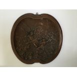 An Elkington & Co, after the design of Leonard Morel-Ladeuil, copper plaque scene from John Milton’s