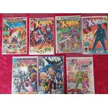 A collection of Marvel comics, to include Xmen #98, 113, 203, 243, 283, 17, 2.