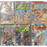 Twenty six issues of Marvel comics Master of Kung Fu.