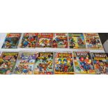 A selection of forty Marvel Comics issues - The Avengers (Britain's greatest and starring Shang Chi)