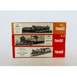 Three boxed Wills Finecast train body kits 00 gauge.