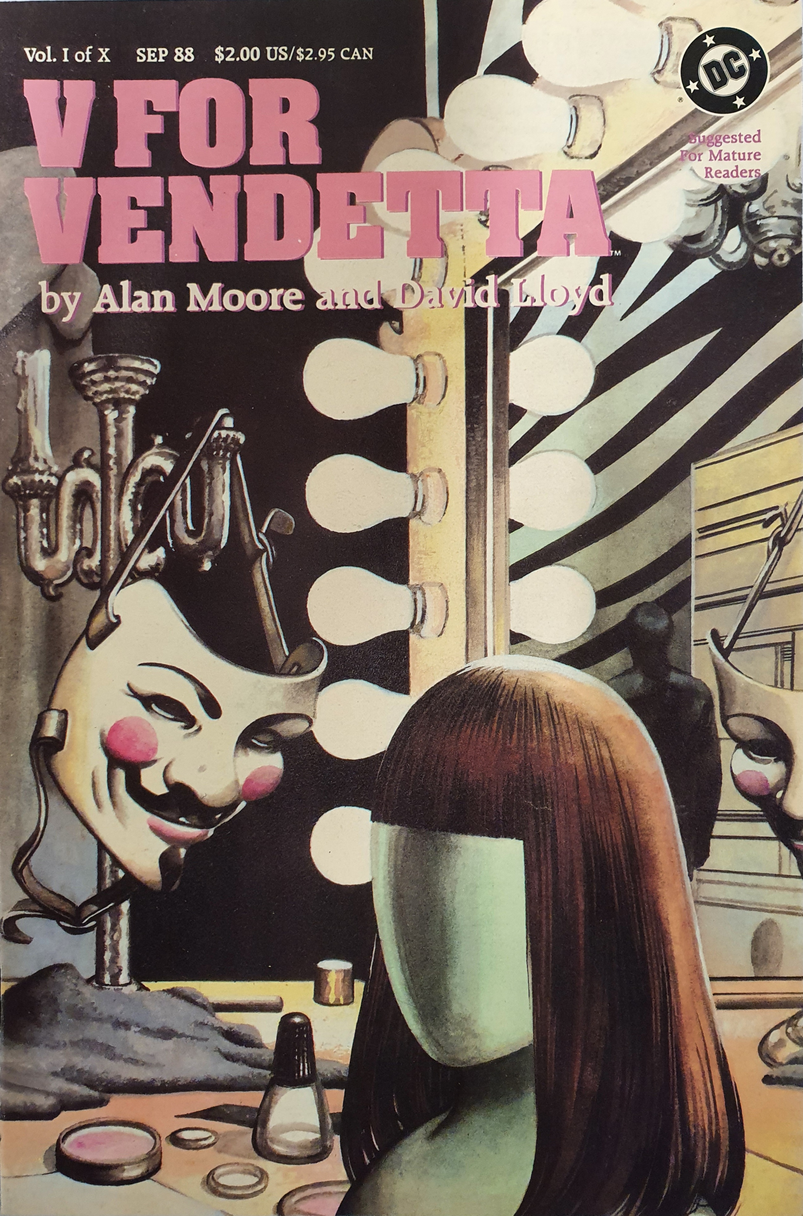 WITHDRAWN V For Vendetta - Vol 1 (Sep 1988) first issue by Alan Moore and David Lloyd.