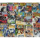 A collection of eighteen Issues of Marvel Comics Moon Knight #1 - 15, and Moon Knight Special