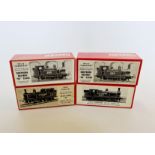 Four boxed Wills Finecast train body kits 00 gauge.