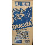 An original movie poster of “Dracula”. Approx. 33cm x 75cm