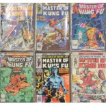 Twenty five issues of Marvel comics Master of Kung Fu.