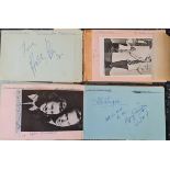 Two autograph albums with Bob Hope, Frankie Howard, Laurel and Hardy.