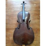 Pre-owned German 4/4 cell - 76cm length of back lob and 70cm string scale.