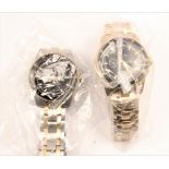 Two gent's ACCURIST wristwatches on bracelet straps