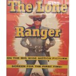 An original 'The Lone Ranger' motion picture poster, framed. Approx. 151cm x 119cm.