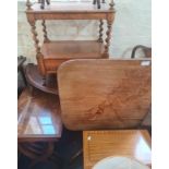 Collection of various furniture, to include a mahogany tilt top table, nest of three tables,