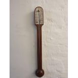 Mahogany wall barometer