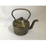 A cast iron No.4 J&J Siddons West Bromwich teapot with military arrow to top.