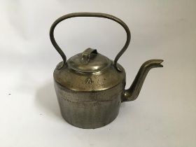 A cast iron No.4 J&J Siddons West Bromwich teapot with military arrow to top.