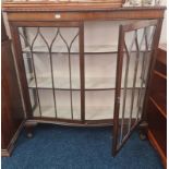 A mahogany glazed display cabinet.