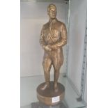 A hollow bronze statue of Adolf Hitler.
