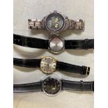 Four gent's wristwatches to include, Yazole, Tissot, Montine and a Titanium quartz