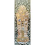 A large engraving on glass of King Tutankhamun casket, 41 cm.