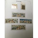 A four volume collection of Isle of Man stamps, F.D.C.‘S, booklets & miniature sheets 1973/1993.
