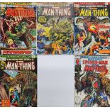 WITHDRAWN Five issues of Marvel Comics The Man-Thing 9-12 and 122.