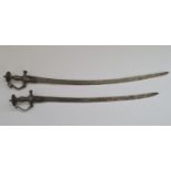 Two Indian Talwar sabre swords.