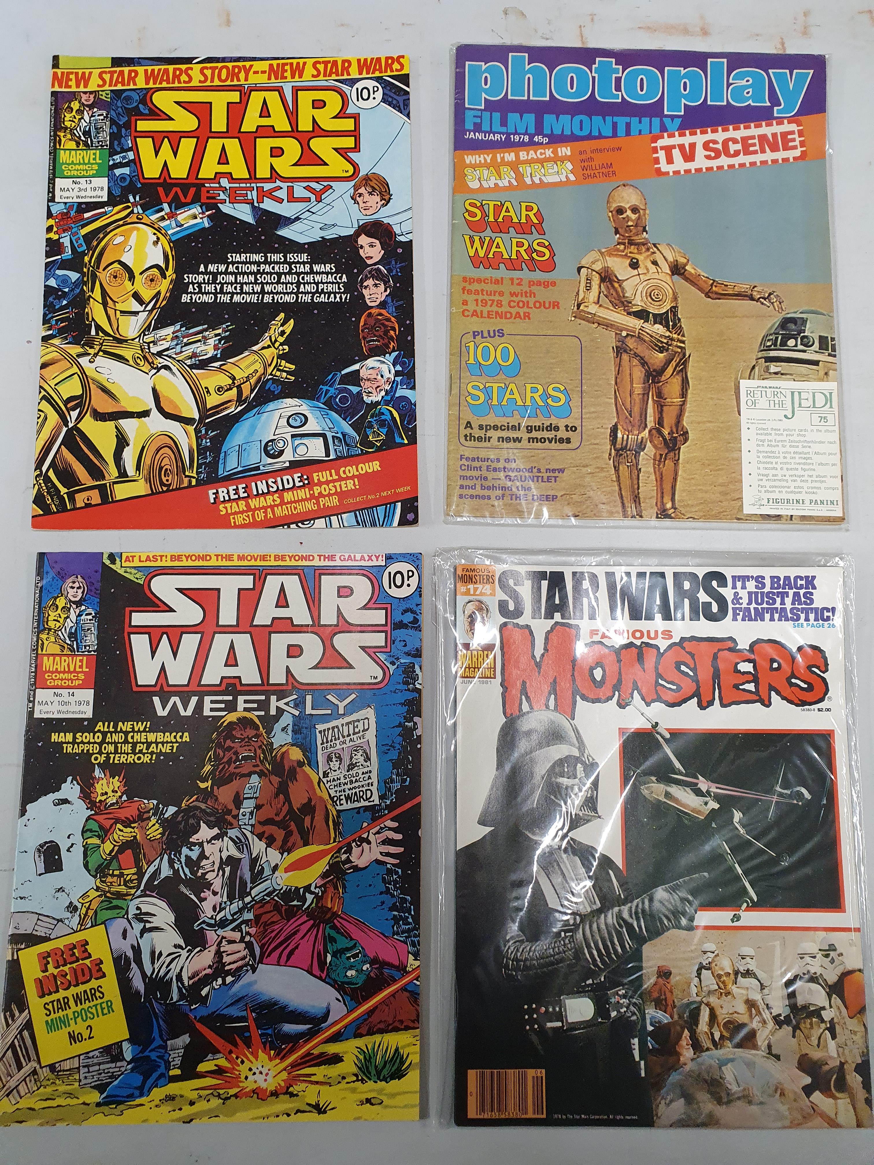 WITHDRAWN Two Marvel Comics issues - Star Wars Weekly