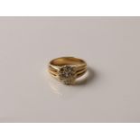 A diamond solitaire ring, set with an old European cut diamond, measuring approx. 4.07ct, set within