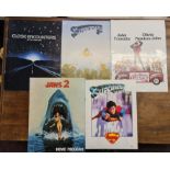 Five film programs covering Close Encounters of the Third Kind, Superman, Superman II, Grease and