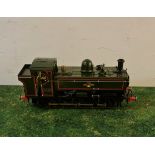 An Aster Hobby live steam The Pannier 0-6-0 Tank Class 5700 6400 gauge 1 model train with assembly