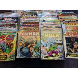 Approx 32 deluxe over sized Marvel comic - various titles