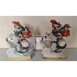 Two Capodimonte figure Napoleon and Marengo limited edition of 250. 25 cm.