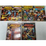 A collection of eighteen Marvel Comics issues - Dracula Lives #2 - 11, 14 - 20.