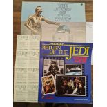 LP of The Original Soundtrack The Story of Star Wars together with Panini Return of the Jedi Sticker