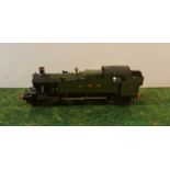 An GWR Collett Large Prairie 5105 live steam gauge 1 model train.