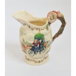 A Crown Devon Fieldings musical jug Daisy Bell. 20 1/2 cm.