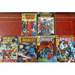 Four issues Marvel Comics The Avengers #29, 71, 85, 90. Together with The Infinity War #1, and The