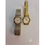 A Ladies Jean Lassale wristwatch on bracelet strap along with a Sekonda wristwatch on bracelet