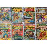 Eight Marvel comics Luke Cage Power-Man 31,34,35,36,37, Monark Starstalker 32, Captain America