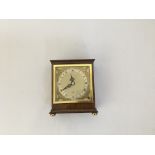 A Elliot mahogany mahogany and brass mantle clock.