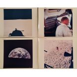 Eleven original NASA red number photos of Apollo 11 1969 moon landing AS11 on Kodak photo paper