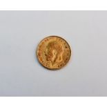 A 1911 George V half sovereign