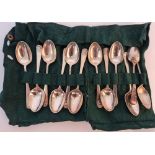12 hallmarked silver teaspoons