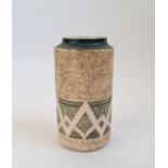 A Troika pottery cylindrical vase.