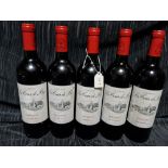 *Five bottles of Chateau La Tour de By Medoc 2019.