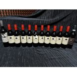 *Twelve bottles of red wine including ten of Freedom Cross Pinotage 2020.