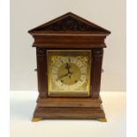 A German D.R.Patent mahogany cased bracket clock height 42 cm.